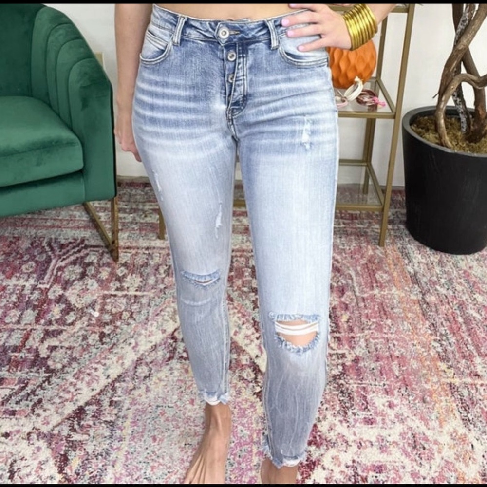 NWT skinny button fly jeans sz XS